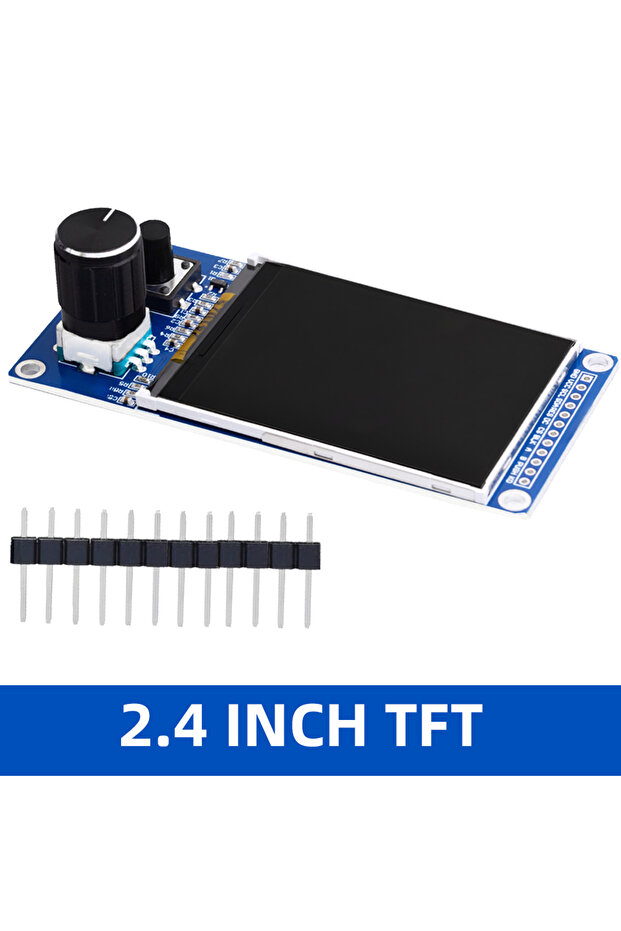 شاشة LCD TFT مقاس 2.4 بوصة 1.8 بوصة/2.4 بوصة مع وحدة مدمجة لمشفر الدوران EC11 وواجهة SPI