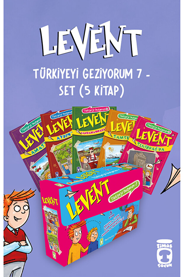 Levent Türkiye'yi Geziyorum 7 Set (5 Kitap)