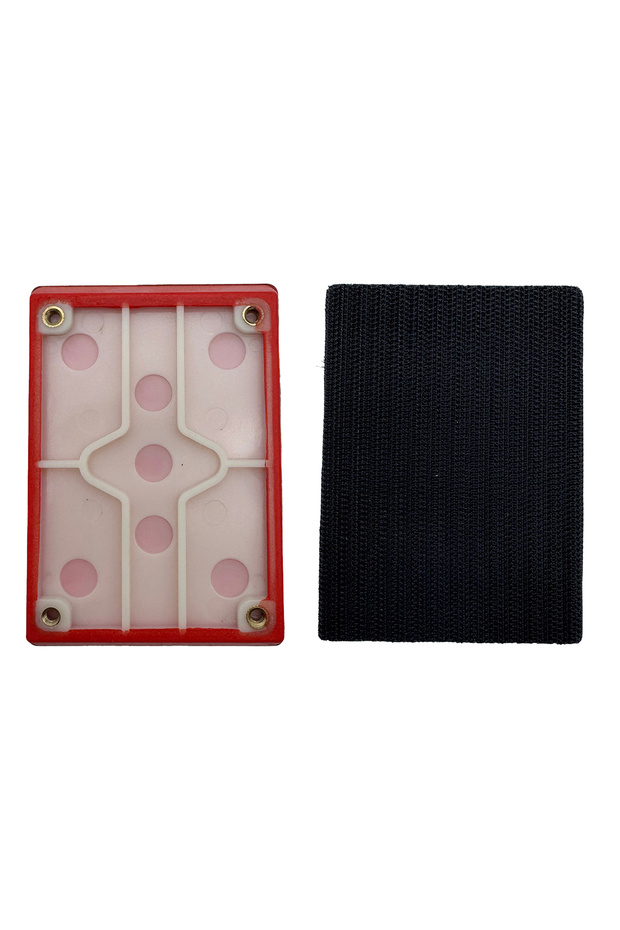 1pcs 70x100mm red 1pc Rectangular Sanding Pad Hook And Loop Sander Backing Pad Sanding Pad Replaceme