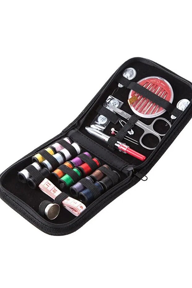 black Multi Functional Needle And Thread Storage Box Travel Portable Needle And Thread Box Home Need