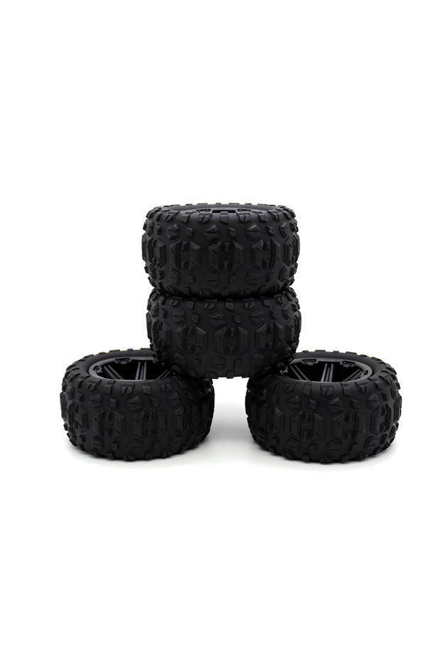 4 monster truck tire 1/14 1/16 RC Car SCY 16101 16102 16103 Pro MJX Hyper Go 14210 16210 RC Monster