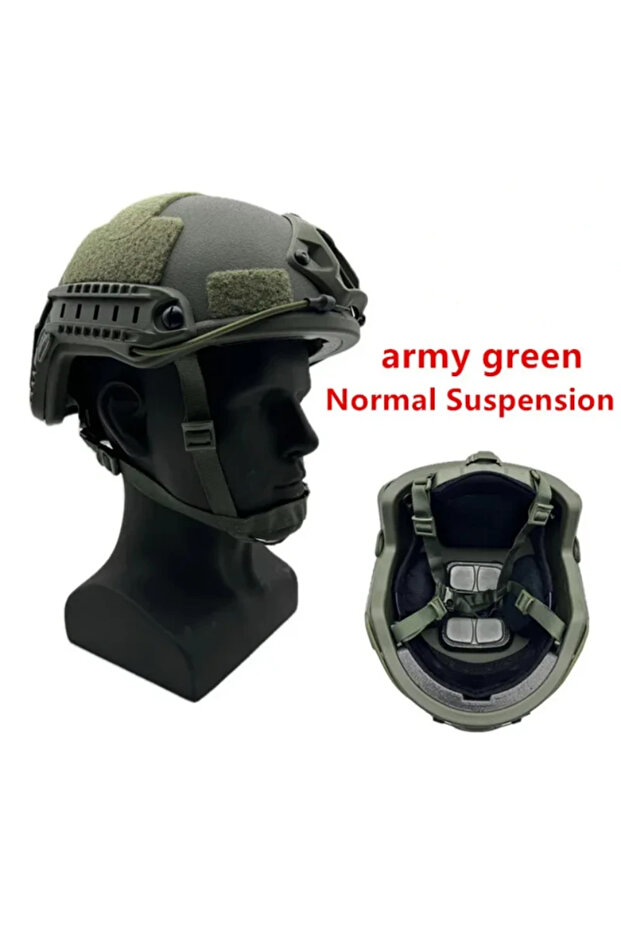 L55-62 Green FAST Protective Helmet IIIA High Cut Tactical Equipment Kevlar Upgrade Wendy Suspension