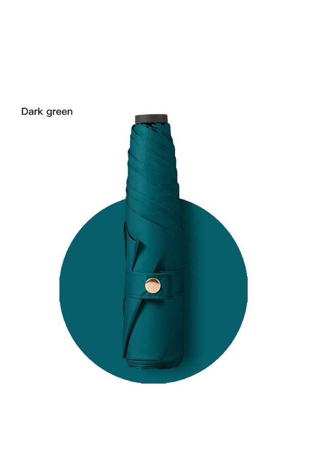 metal-fiber composite 6K Dark Green Ultra-light UPF50+ Umbrella Carbon Fiber Sun UV Protection Porta