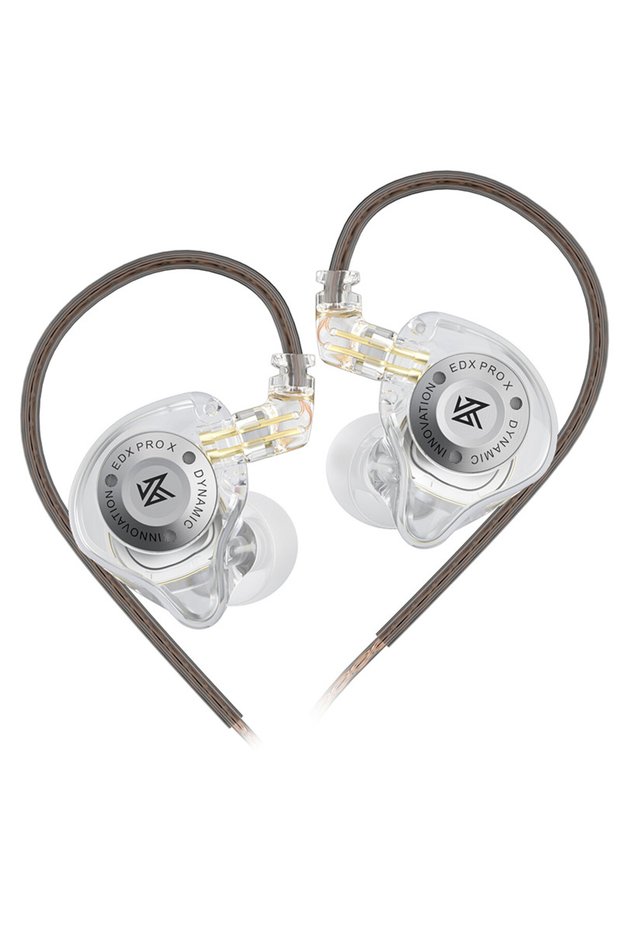 Clear NO MIC KZ EDX PRO X Dynamic Drive Earphone HIFI Bass Music Earbud Sport Noise Cancelling Heads