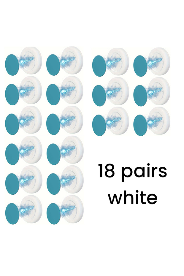 18 pairs white Magnetic Hooks Wall Mount Strong Magnet Remote Control Invisible Holder Keys Fridge S