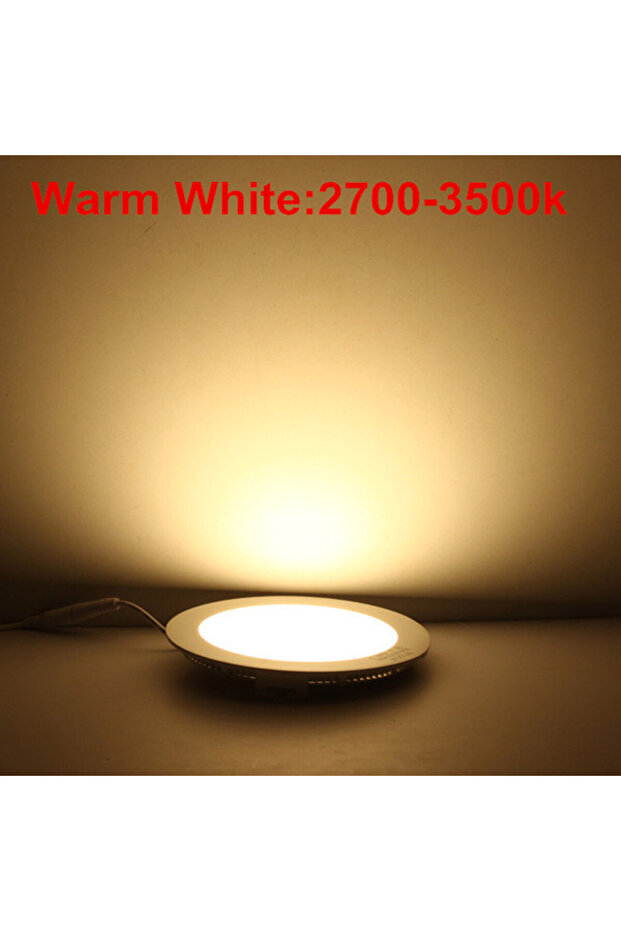 لوحة إضاءة LED رفيعة للغاية قابلة للتعتيم 12 وات باللون الأبيض الدافئ 3 وات 6 وات 9 وات 12 وات 15 وات 25 وات إضاءة LED مستديرة للسقف