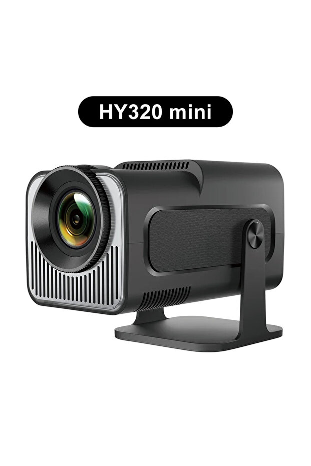 جهاز عرض HY320 MINI من Salange بقابس أوروبي، يدعم دقة 4K و1080P، نظام أندرويد 11، جهاز عرض LED مع واي فاي 6 وبلوتوث 5، للسينما المنزلية
