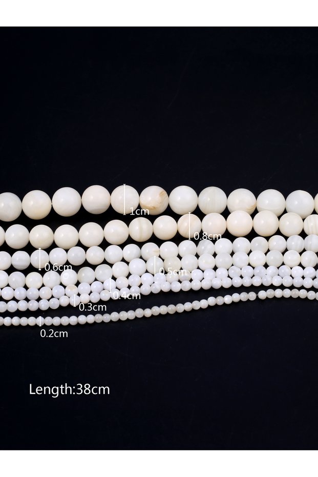 8mm Freshwater shell Natural shell beads Round shape Mother of pearl loose isolation bead for Jewelr