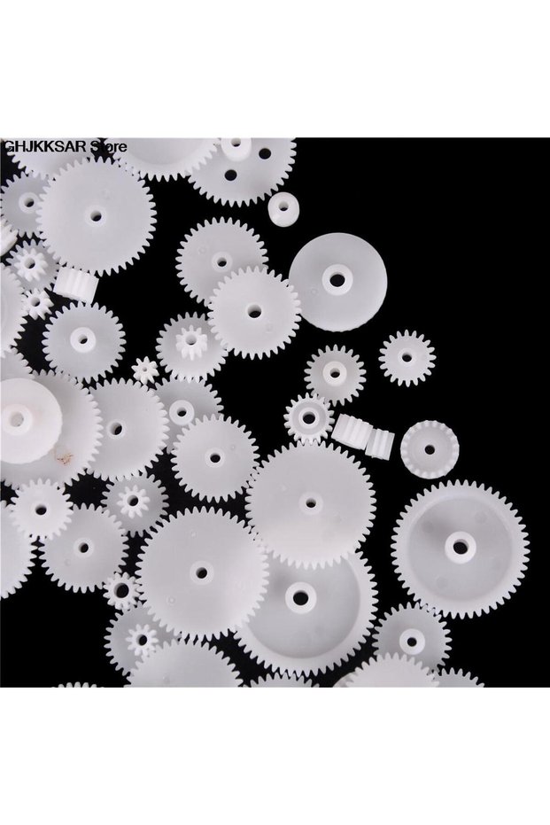 58 Styles Toothed Wheels Gears Plastic All Module 0.5 Robot Parts DIY 58Pcs