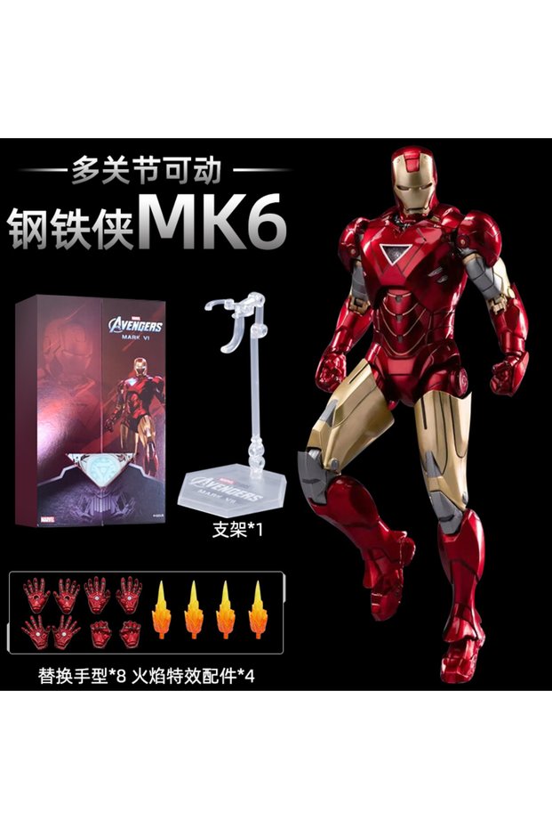 ZD MK6 ZD Toys Iron Man MK1 MK2 MK3 MK4 MK5 MK6 MK7 MK42 MK43 MK45 MK46 War Machine Movie Action Fig