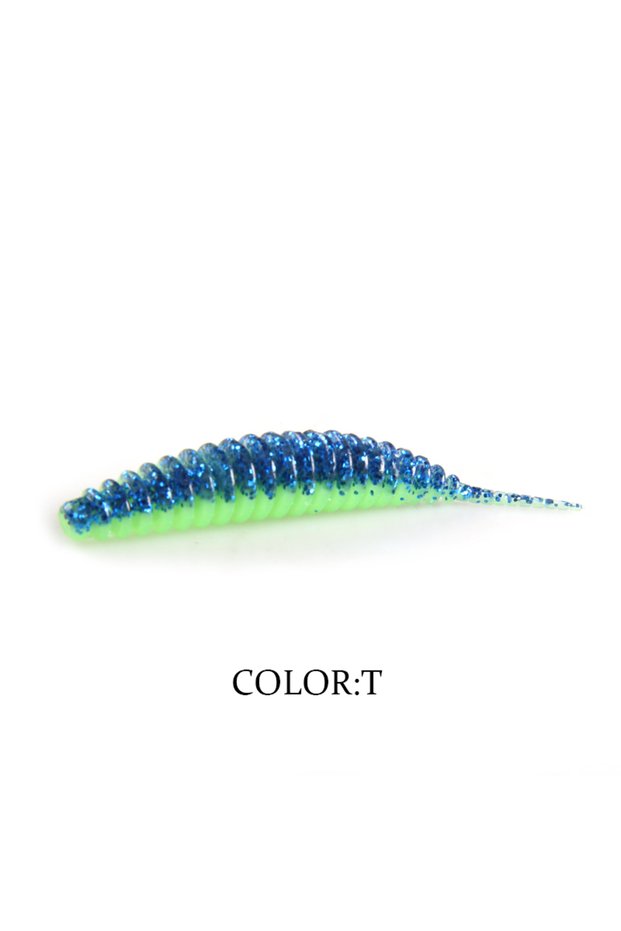 49mm20pcs T 2023 Hot Supercontinent Worm Bait Soft Bait Tanta Fishy Smell Fishing Lures Pesca Carp F