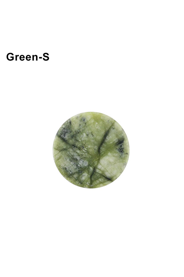 Small Green Glue Pallet Eyelashes Extensions Pink Green Jade Stone Reusable False Eye Lashes Adhesiv