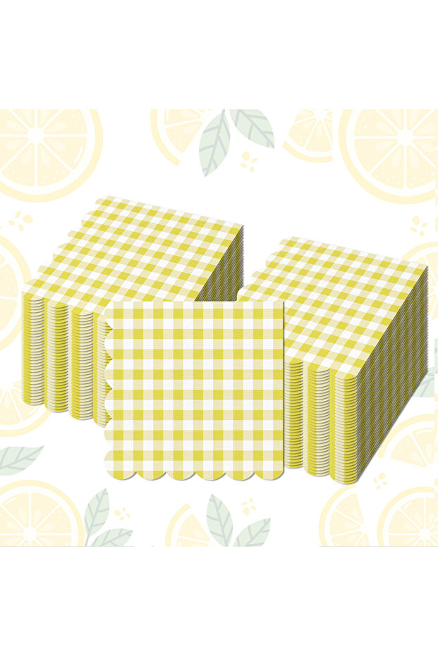 20pcs YX037-4 20/40/60pcs Colourful Plaid Napkins Disposable Dinner Paper Tissues Birthday Decoratio