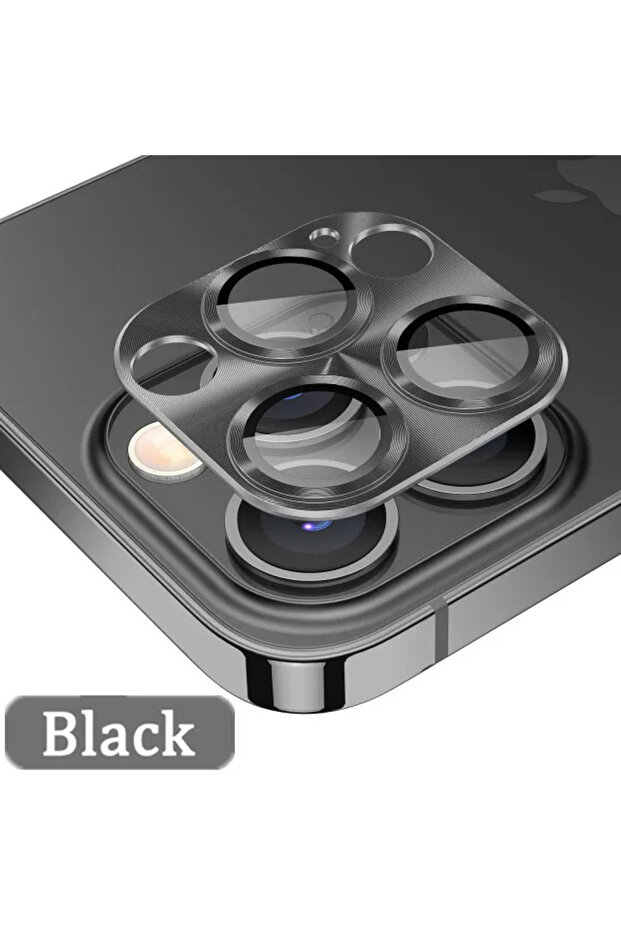 واقي عدسة الكاميرا الكامل باللون الأسود لهاتف iPhone 12، لهاتف iPhone 13 12 Pro Max، زجاج مقوى لهاتف iPhone