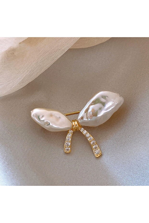 282 Bow Irregular Bowknot Brooch for Women, High-end Niche Pin, Exquisite Advanced Sense Brooch, Clo