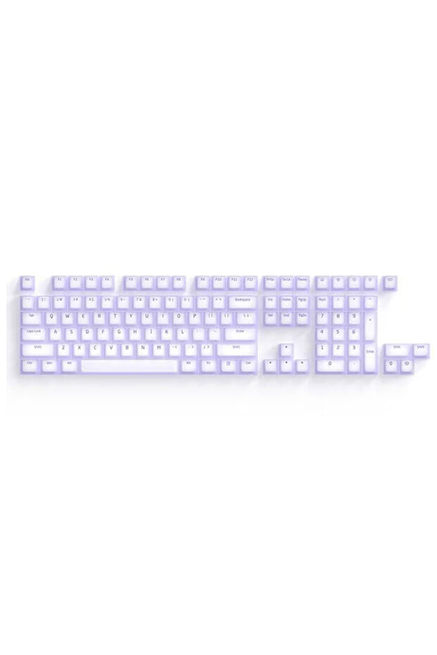 PURPLE Nogi Cherry Profile Silicone Keycap 104 Pcs Mechanical Keyboard Keycaps Accessories Silent fo