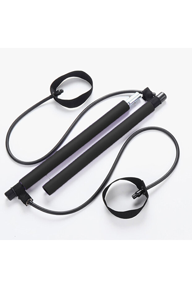 Black Pilates Stick Multi Functional Fitness Stick Yoga Pilates Equipment Home Elasticity Exercise T