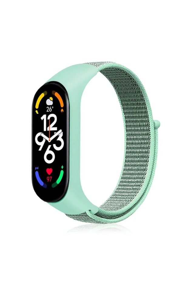 For Mi band 6 Blue sea 07 Nylon loop For Xiaomi Mi Band 7-7 nfc smartwatch Wristband Sports Miband7