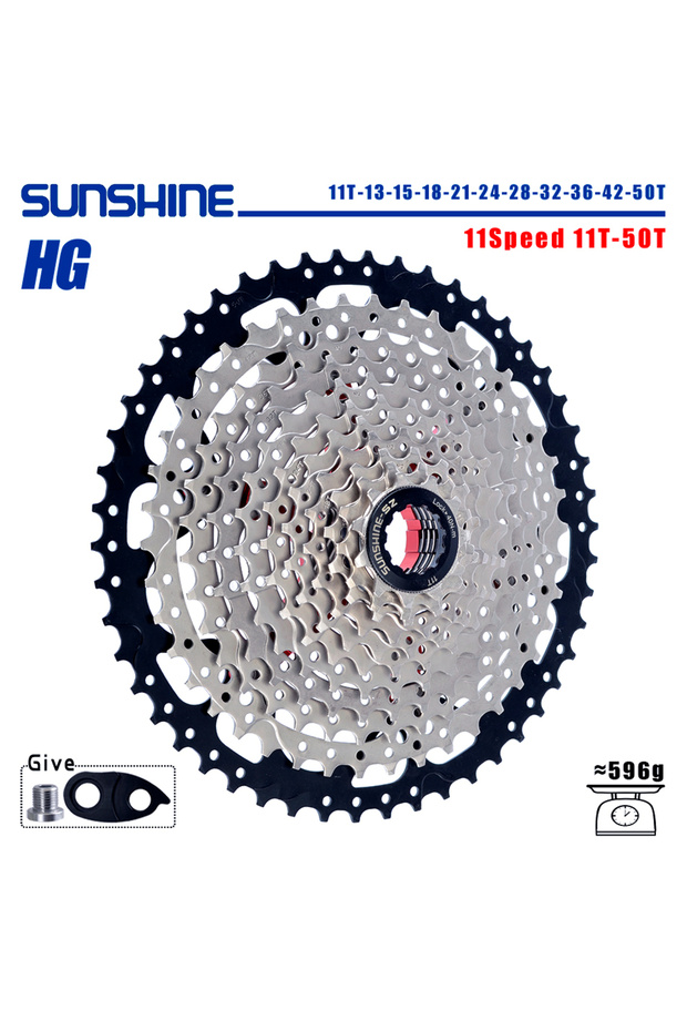 11 Speed 11T-50T SUNSHINE Bicycle Cassette 8/9/10/11/12Speed Freewheel 32/36T/40T/42T/46T/50T/52T Sp