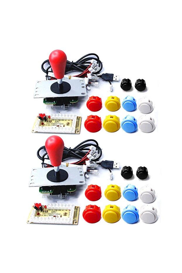 مجموعة أدوات DIY لوحدة التحكم في الألعاب SANWA ذات 8 اتجاهات وعصا التحكم وأزرار الضغط للكمبيوتر الشخصي