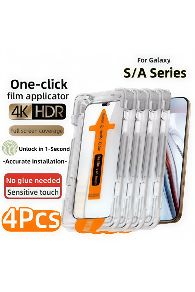 High Definition 4PCS For Galaxy S23 Plus 4Pcs Tempered Glass For S25 S24 Ultra S23 S22 S21 Plus A36