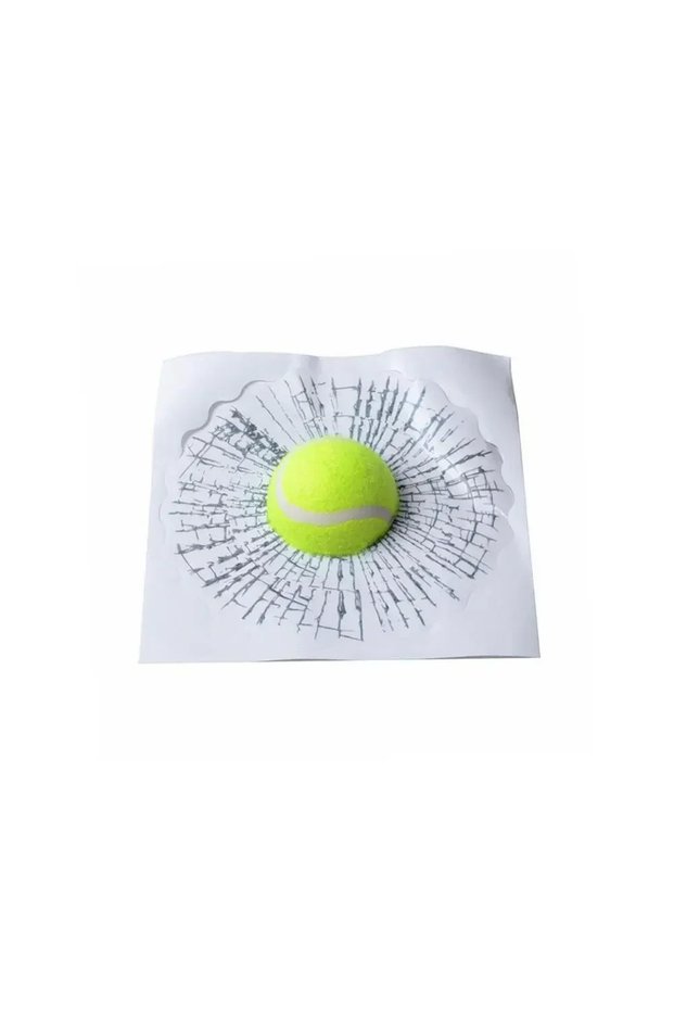 Tennis 1pc Car Hits Decal Ball Stickers Sticker 3D Glass Adhesive Self Car Styling Baseball Footbal