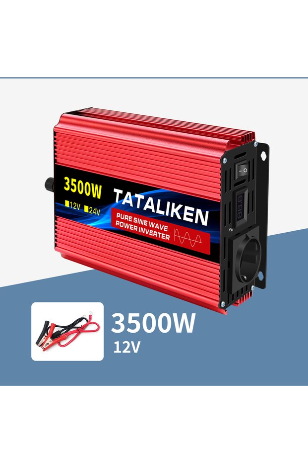 12V3500W 50HZ EU Inverter Pure Sine Wave 2500W/3500W/4500W/5000WDC 12V/24V to AC 220V 230V Voltage