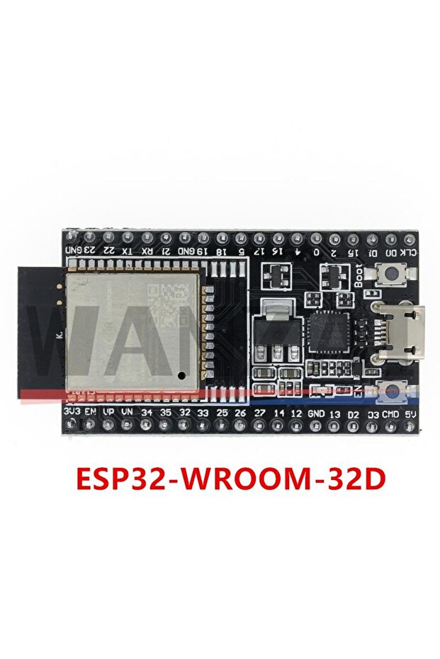 ESP32-WROOM-32D لوحة تطوير ESP32 واحدة مزودة بخاصية WiFi+Bluetooth واستهلاك طاقة منخفض للغاية وثنائي النواة ES