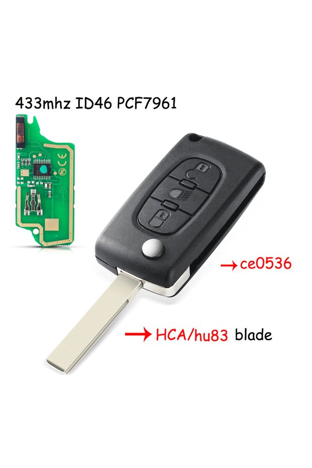 ASK modulation HU83 CE0536 KEYYOU For Citroen C5 X7 C2 C3 C4 Grand Picasso Berlingo C6 C8 3 Buttons