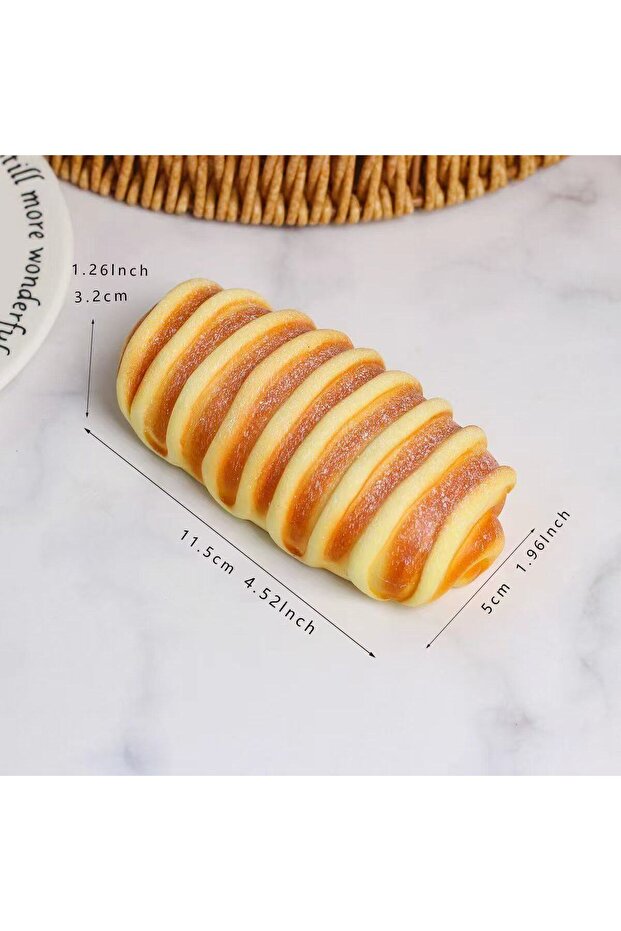6XL butter caterpillar 1PCS new simulation toast slow rebound decompression pinch simulation bread h