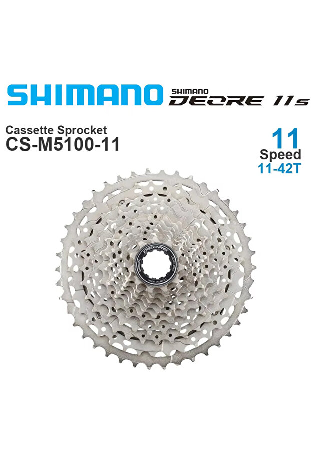 M5100 42T Shimano Deore CS M5100 11 Speed Cassette Sprocke Freewheel for Mountain Bike MTB CS-M5100