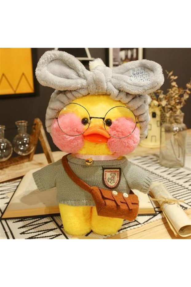 GRAY 30cm Pato Plush Lalafanfan Duck Cute Stuffed Toys yellow Duck Hug Flifan Duck Kawaii Plushes A