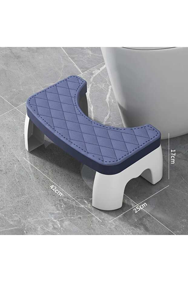 Blue 1 PCS Toilet Squat Stool Removable Non-slip Toilet Seat Stool Portable Squat Stool Home Multifu