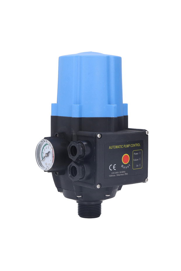 220V-240V 1.5bar-2.2bar Water Pump Pressure Control Switch Waterproof Regulable Automatic Blue Elect