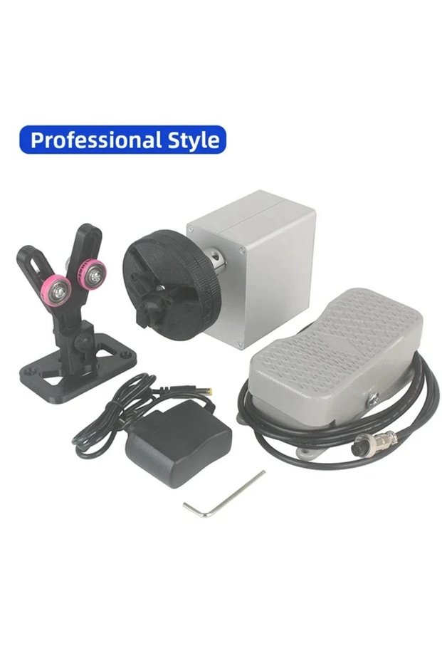 Set 1 with Pedal Fishing Rod Winding Machine DIY Fishing Rod Epoxy Resin Rotating Gluing Portable Fi