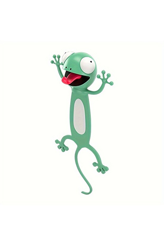 Madagascar gecko 1 Pc 3D Stereoscopic Animal Bookmark Original PVC Creative Literary Creation Funny
