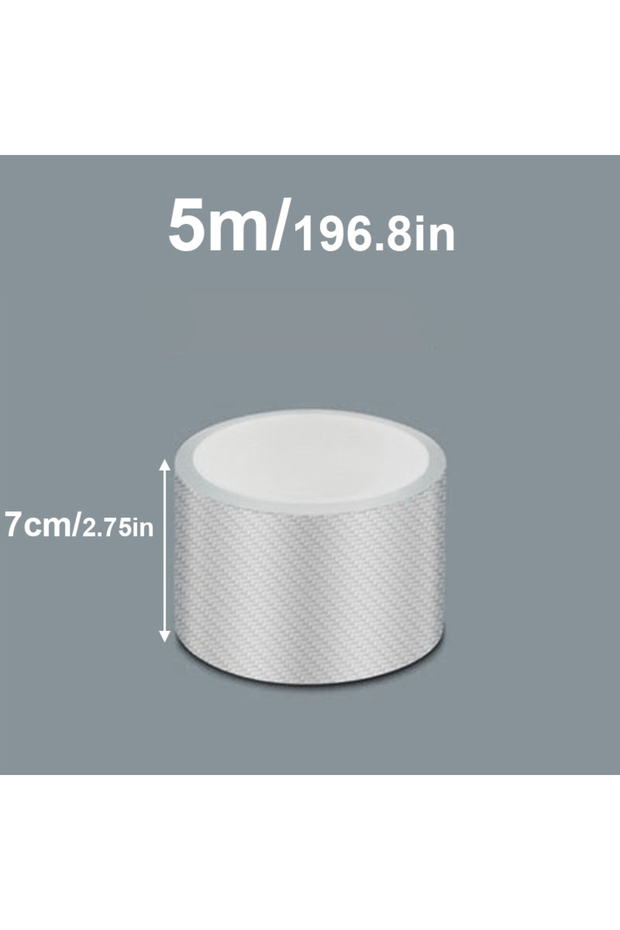 7cmx5m 3/5/10M Transparent Carbon Fiber Car Threshold Portector Moulding Strip Trim Bumper Strip Cle