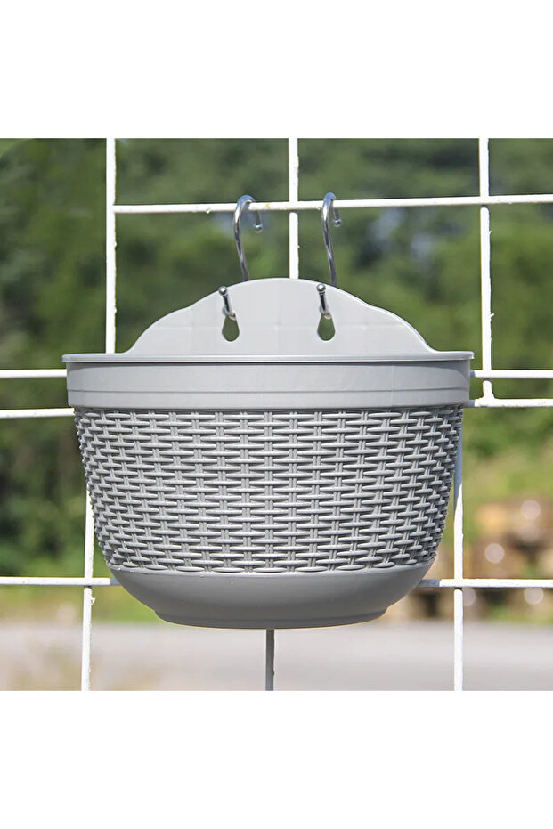 G Practical Plant Baskets Garden Hooks Flower Pots Rooftop Planting Accessories Home Gardening Supp.