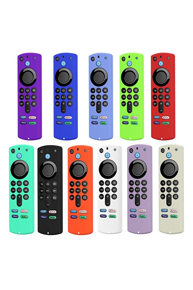 غطاء حماية من السيليكون الأسود لجهاز التحكم عن بعد Fire Stick 4K MAX/ حافظة جهاز التحكم عن بعد Fire TV من الجيل الثالث متوهجة في الظلام