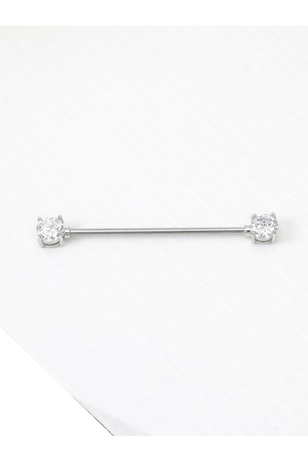 Big Diamond 16G Arrows Hearts Industrial Barbell Surgical Steel Short Cartilage Earring Body Piercin