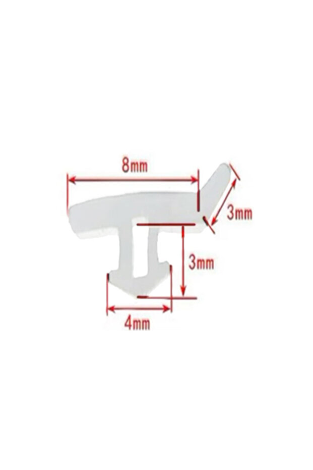 white 6 Meters 8*4 mm EPDM Sealing Strips Bridge Aluminum Door/Window Sealed Plastic Strips Energy S