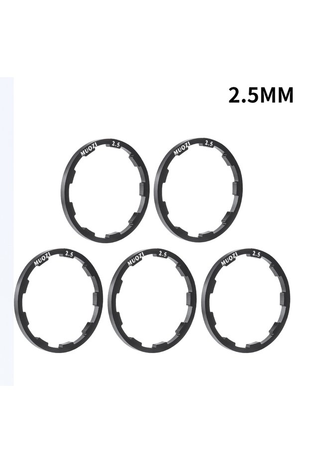 2.5mm MUQZI 5pcs Bike Hub Washer 7 8 9 10 11 12 Speed Cassette Flywheel Spacer 1mm 1.5mm 1.85mm 2mm