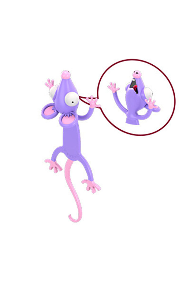 Rat Cute Animal PVC Bookmarks - 3D Funny Reading Markers for School, Perfect Gift for Book Lovers &