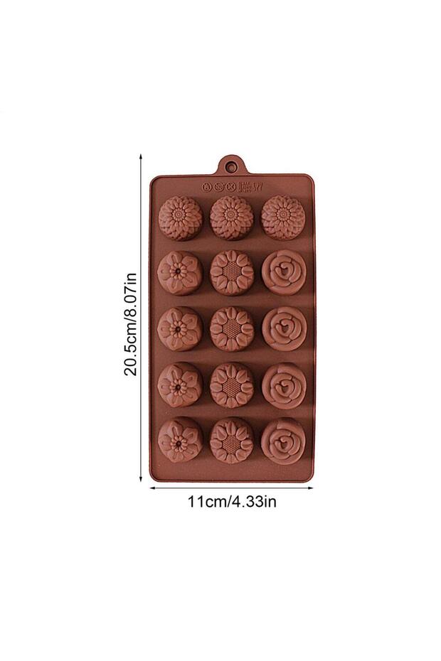 A DIY Chocolate Molds Non-Stick Reusable Silicone Cake Chocolate Candy Fondant Mold Kitchen Baking .