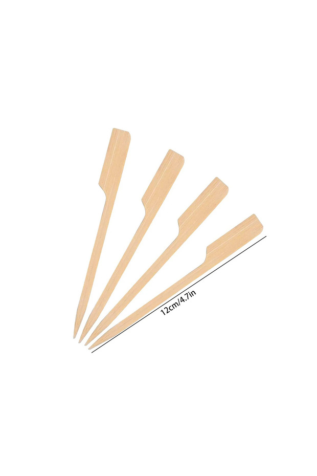 DUTRIEUX 12cmX100PCS 9CM/12CM 100 PCS Bamboo Skewer Meat Skewer Disposable Barbecue Bamboo Skewer Sp