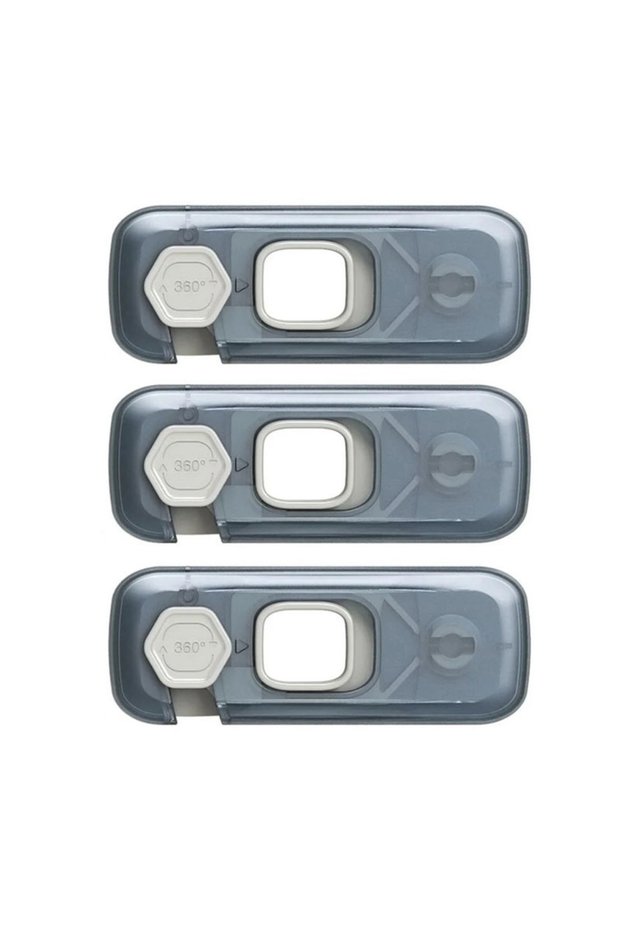 C78-blue 3pcs 1/2/3Pc Home Refrigerator Lock Fridge Freezer Door Catch Lock Toddler Kids Child Cabin