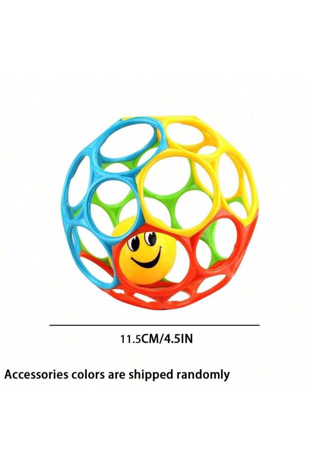 11.5cm 3105 Soft Baby Grasping Ball Rattles with Bell Ball Early Education Educational Sensory Toy