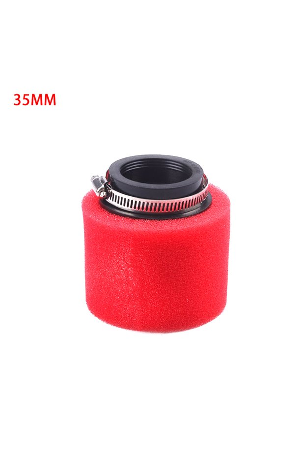 R-Straight-35mm Motorcycle Gas Fuel Filter Universal High Flow Air Filter Sponge Cleaner for 110cc 1