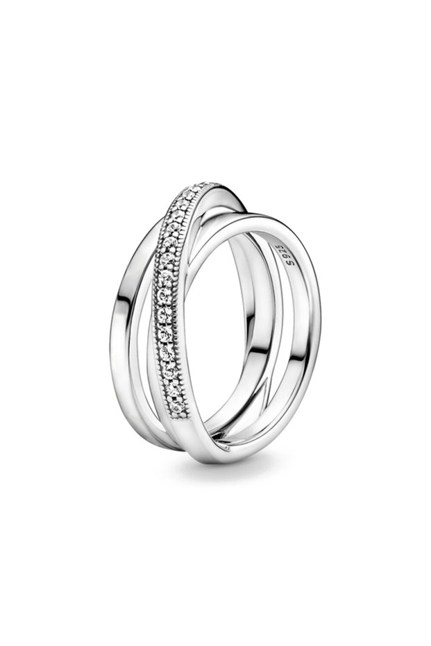 9 R0004 New White Series Original 925 Sterling Silver Women Finger Rings for Women Silver Dai