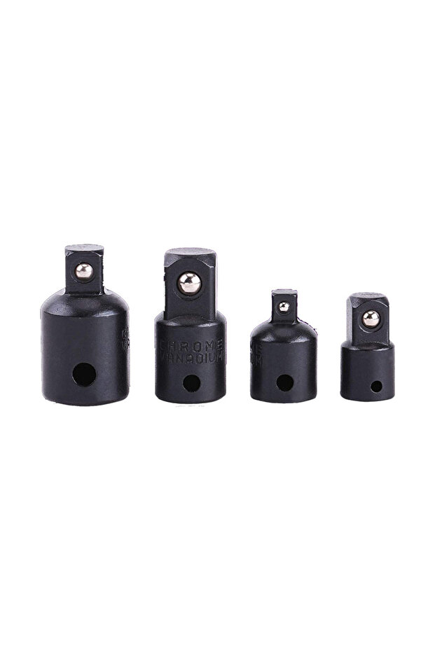 Black JUSTINLAU 1/2 3/8 1/4 Impact Socket Adapter Converter Reduction Socket Electric Wrench Ratche